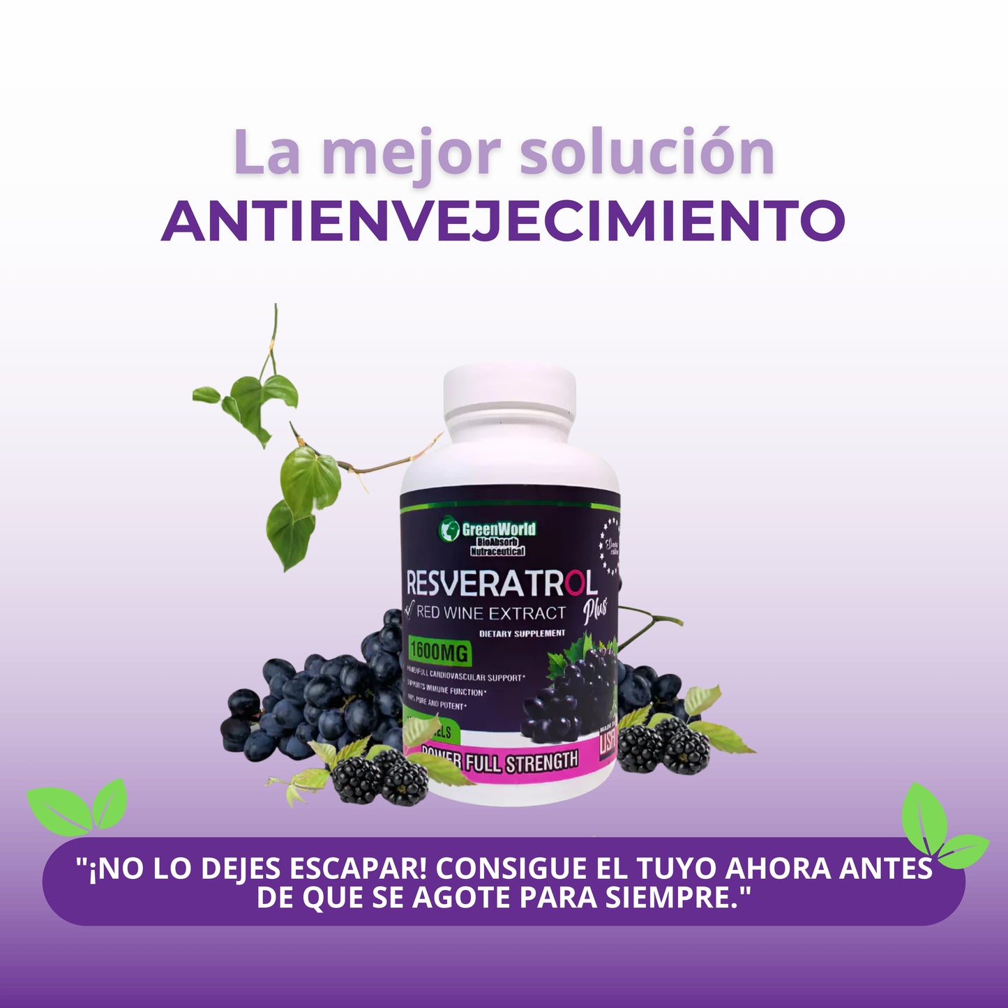 Resveratrol™: Cápsulas Longevita