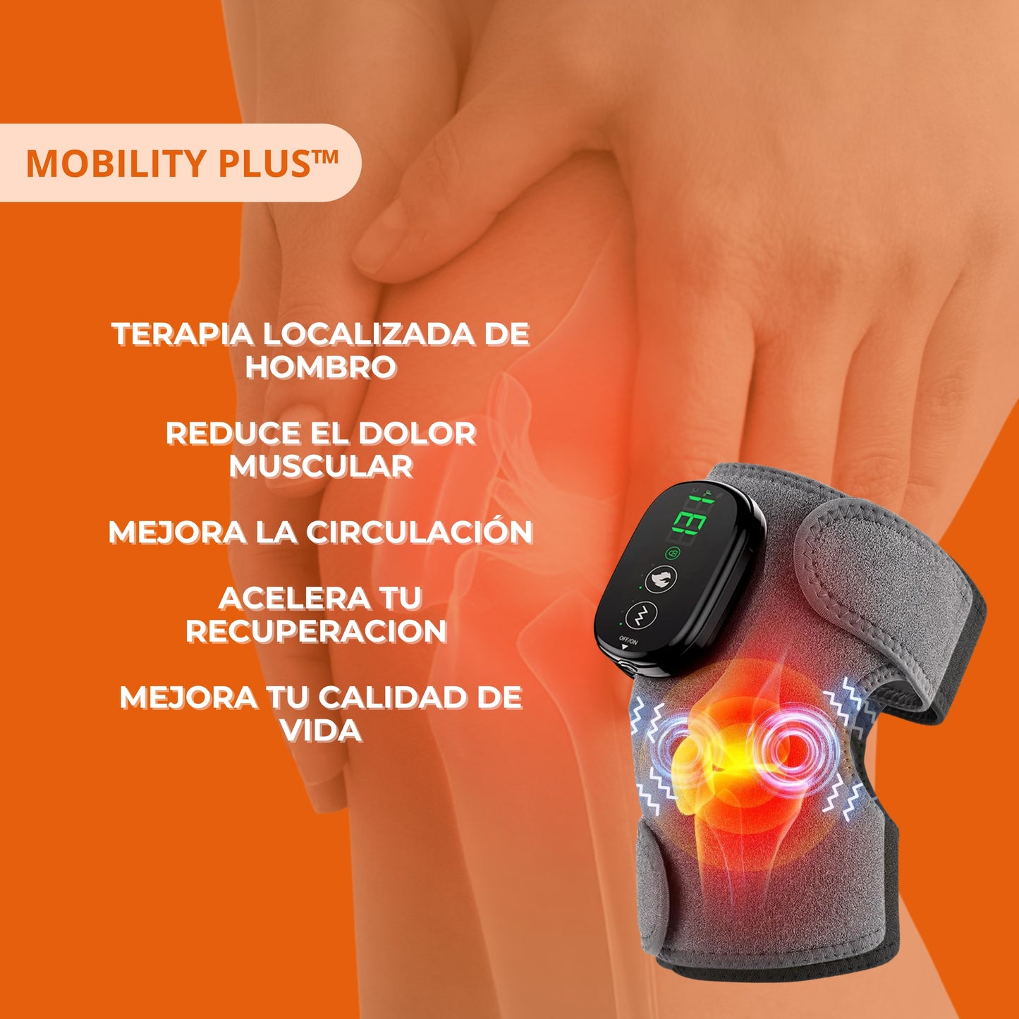 MOBILITY PLUS™: Masajeador De Rodilla Recargable