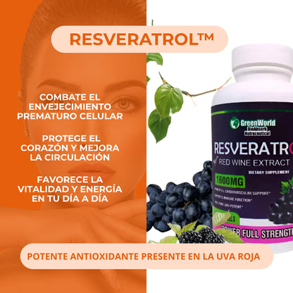 Resveratrol™:  Cápsulas Longevita